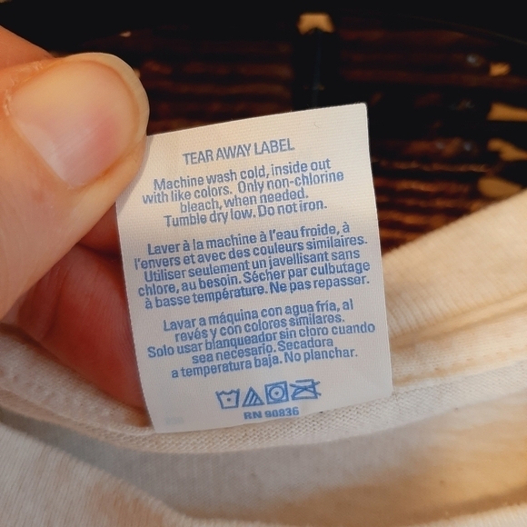 Farm & Ranch Western Barn Animal Work Garden Chore Tee Shirt Cream Size M - Picture 7 of 7